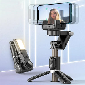 360 Rotation Gimbal Stabilizer Selfie Stick Tripod for iPhone