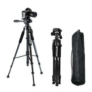 55” Travel Camera Tripod Aluminum Stand for DSLR/SLR