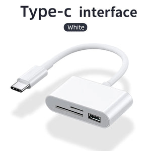 Type-C TF CF SD Memory Card Reader OTG USB-C Adapter