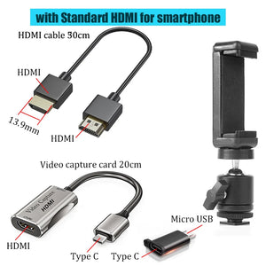 BFOLLOW HDMI Adapter for Android Phone Tablet Camera Monitor