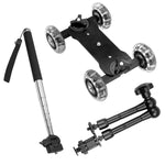 Load image into Gallery viewer, Camera Table Slider Dolly Mini Video Car Stabilizer
