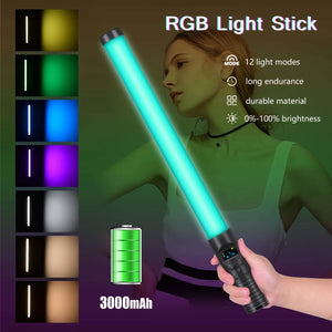 RGB Video Light Stick with Tripod Stand