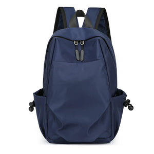 Mini Men's Fashion Backpack - Black Canvas Bag