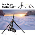 Load image into Gallery viewer, Aluminum Alloy Low Angle Camera Tripod Stand
