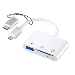 Type-C TF CF SD Memory Card Reader OTG USB-C Adapter