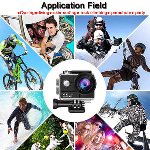 Action Camera 24MP WiFi Underwater Ultra HD 4K/60fps