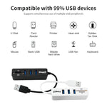 Load image into Gallery viewer, Card Reader Adapter USB Hub Combo 3-Port Splitter &amp; SD TF
