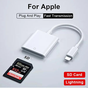 4 in 1 USB Card Reader for iPhone | Rubyframe