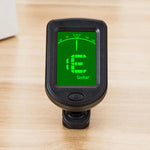 Load image into Gallery viewer, Clip-on Digital Guitar Tuner 360 Degree LCD Display
