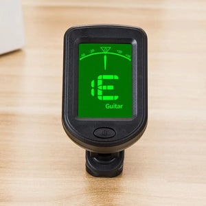 Clip-on Digital Guitar Tuner 360 Degree LCD Display