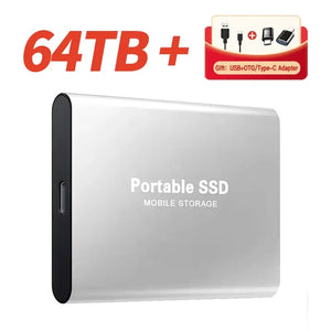 Portable SSD 1TB External Hard Drive High-speed Solid State Drive