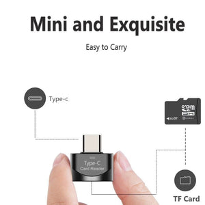 Type C to Micro-SD TF Adapter OTG USB Smart Reader