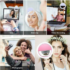 USB Charge LED Selfie Ring Light for Phones