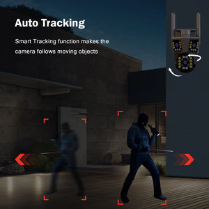 WiFi IP Outdoor Camera - Motion Tracking PTZ