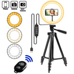 Load image into Gallery viewer, Selfie Ring Light Tripod for Phone
