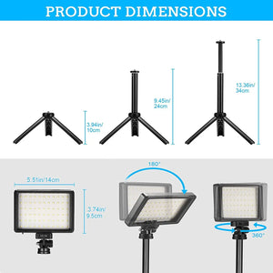 Tripod Stand LED Photography Video Light Panel