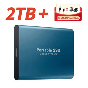 Portable SSD 1TB External Hard Drive High-speed Solid State Drive