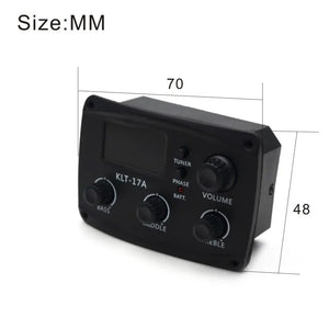 KLT-17A Acoustic Guitar EQ Preamp with Digital Tuner