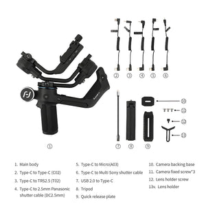 Handheld Gimbal Stabilizer DSLR - SCORP-C 3-Axis