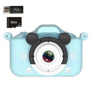 Kids Camera Toys HD Cartoon Digital Mini SLR Camera