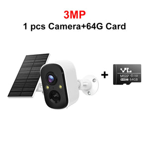 Security Camera with Solar Panel 3MP WIFI