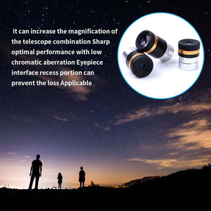 3 Pcs Telescope Eyepiece Set - 62 Degrees