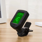 Load image into Gallery viewer, Clip-on Digital Guitar Tuner 360 Degree LCD Display
