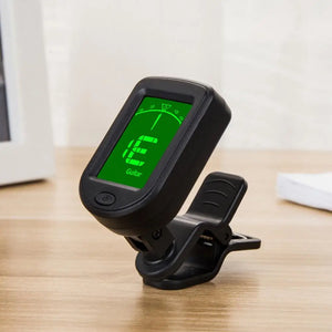 Clip-on Digital Guitar Tuner 360 Degree LCD Display