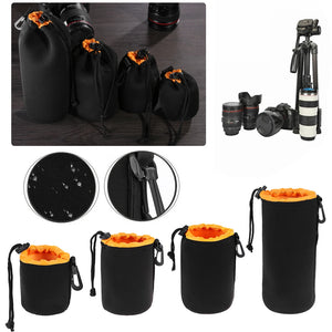 Waterproof Bag Drawstring Case Camera Lens Pouch Neoprene