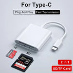 Load image into Gallery viewer, 4 in 1 USB Card Reader for iPhone | Rubyframe
