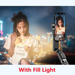 360 Rotation Gimbal Stabilizer Selfie Stick Tripod for iPhone