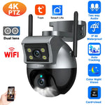 Load image into Gallery viewer, Dual Lens Wifi PTZ Outdoor Camera Tuya 4K
