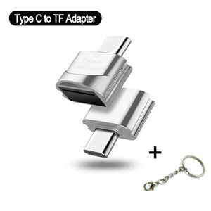 Type C to Micro-SD TF Adapter OTG USB Smart Reader