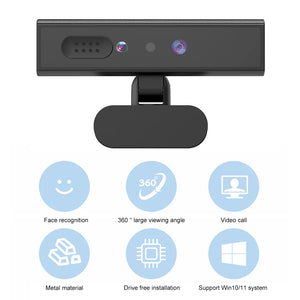 Facial Recognition Webcam - Windows Hello Login Full HD 1080P