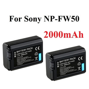 Camera Battery Sony NP-FW50 Alpha a6500 a6300 a6000 NEX-7