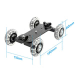 Load image into Gallery viewer, Camera Table Slider Dolly Mini Video Car Stabilizer
