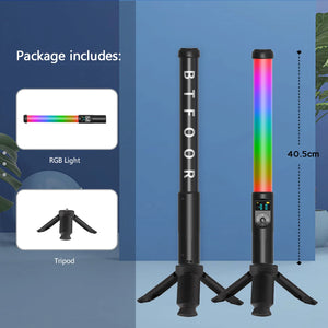 Tripod Stand RGB Light Stick Wand