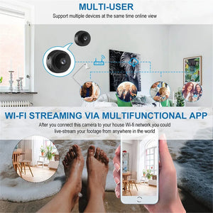 Mini Wireless Security Camera WiFi 720P HD