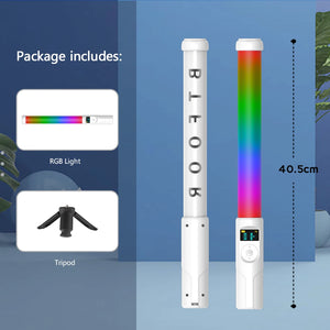 Tripod Stand RGB Light Stick Wand