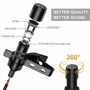 3.5mm Lavalier Microphone Clip Tie - Vocal Stand