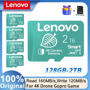 SD Memory Card V30 128GB Micro TF/SD Class 10