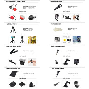 50-in-1 Action Camera Accessory Kit