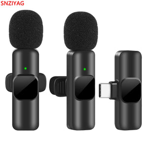 Wireless Lavalier Microphone Mini Mic for iPhone Android