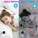 Load image into Gallery viewer, 5 Inch Baby Monitor with Camera - Night Vision
