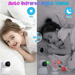 5 Inch Baby Monitor with Camera - Night Vision