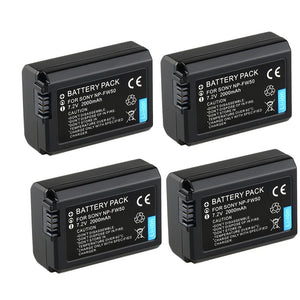 Camera Battery Sony NP-FW50 Alpha a6500 a6300 a6000 NEX-7