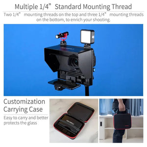 Teleprompter for iPad, Tablet, DSLR & Smartphone