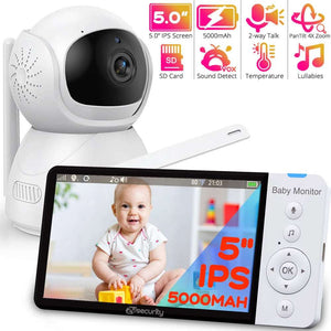 5 Inch Baby Monitor with Camera - Night Vision