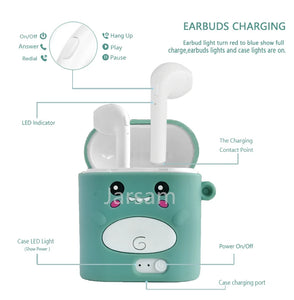 CuteTWS Wireless Headphones Bluetooth 5.0 Earphones