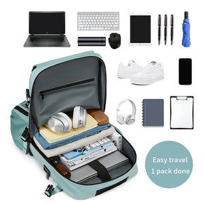 Waterproof Business Laptop Backpack - USB Port